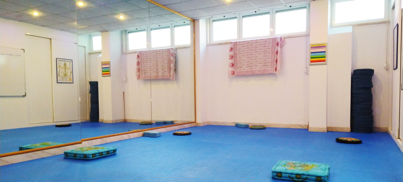Sala de prática de yoga