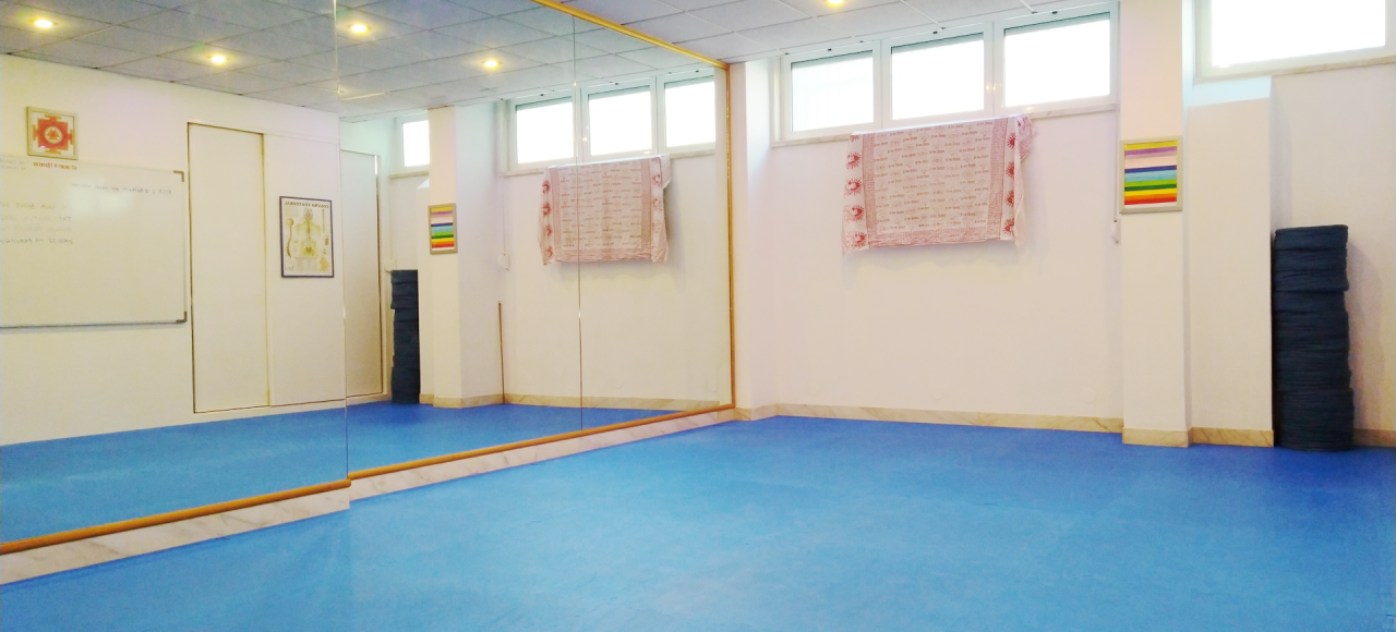 Sala de prática de yoga