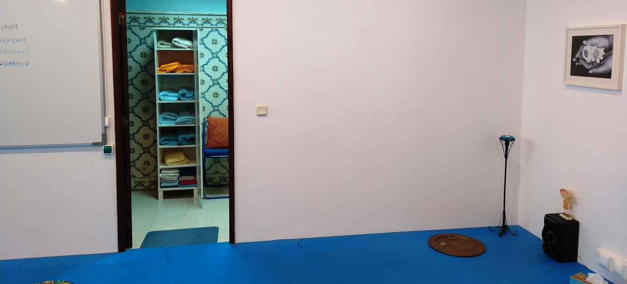 Sala de prática de yoga