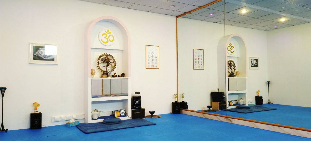 Sala de prática de yoga