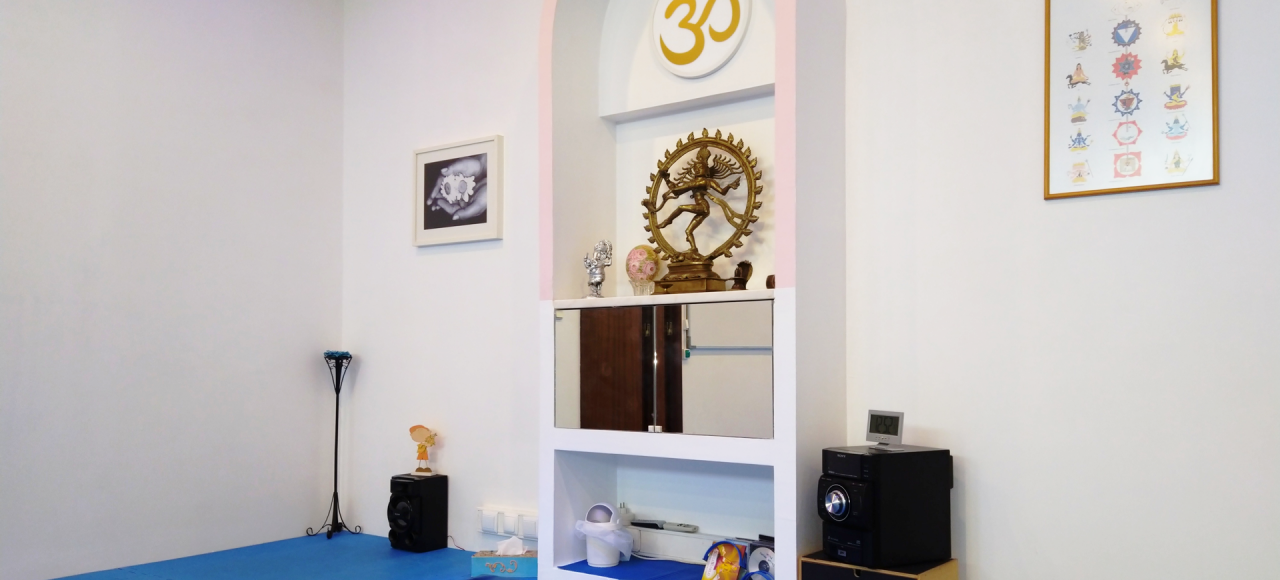 Sala de prática de yoga